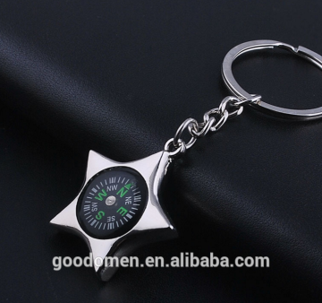 Promotional Metal Compass Keychain