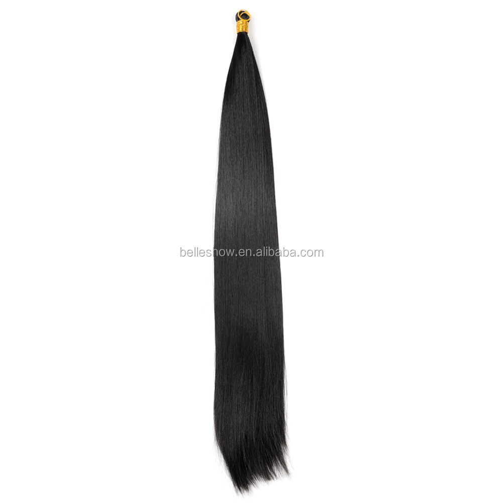 Wholesale 20 Inch smooth Braids Synthetic Silky Straight Hair Bulk Crochet Braids Hair Extensions Pony Silky Pony Silky Braiding