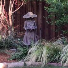 Life Size metal casting sculpture custom brass scarecrow statue