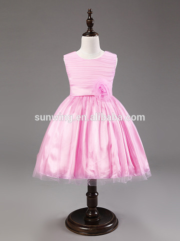 Flower Girls Princess Dress Toddler Baby Wedding Party Tulle Dress Holiday Dress Sz 90-130cm