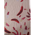 Feather Design Rayon Twill 3024S Printing Woven Fabric