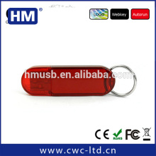 plastic usb stick with keychain
