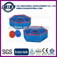 Material folding washer toss game for traveling