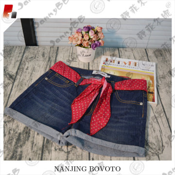 children trousers casual pant red belt shorts