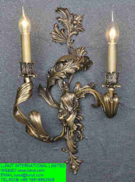 European copper wall lamp,european brass shade lamp