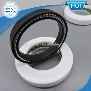 High pressure PTFE spring v-seal, PTFE spring seal