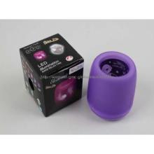 Plastic battery operated voice controlled candle lamp with battery