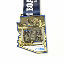 Custom Die Cast Finisher Enamel Medals