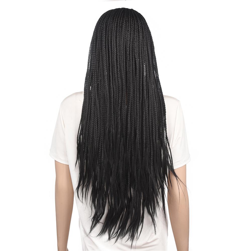 MYZYR Private Label Synthetic Wig,braided Box Braids Synthetic Lace Front Wig Synthetic Lace Front Wigsynthetic Wig Vendor Long