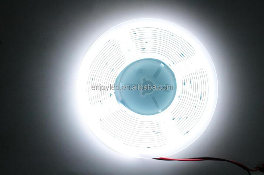 high density led tape ribbon light 8mm ip20 9w/m white warm white dotless flexible cob led strip