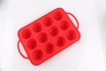 Silicone Baking tray 12 rongga dengan pegangan