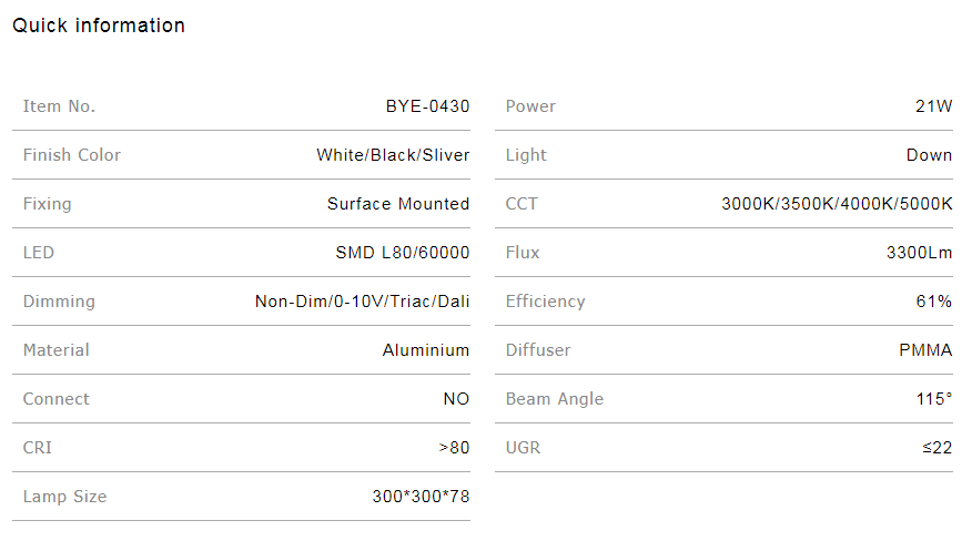 Product Specification