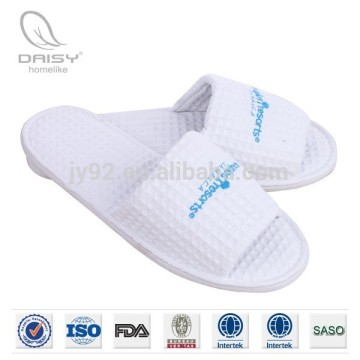 Embroidery Waffle Spa Slippers for Men