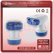 Gecen Ku-Band Dual Polarity Circular Quad LNBF GKF-2322C