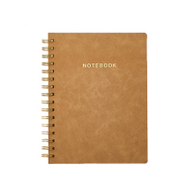 Suede Leather softcover spiral notebook