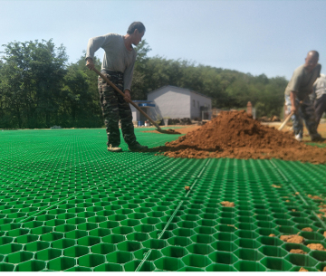 HDPE honeycomb palstic porous pavers gravel grass grid