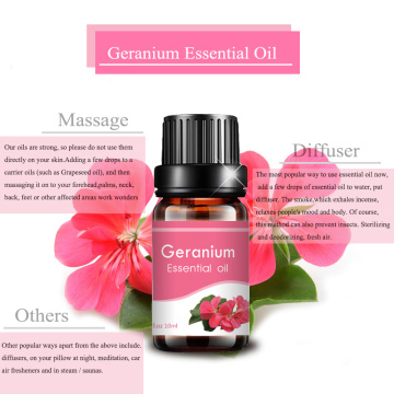 Wholesale 100% natural organic geranium pure essential oil