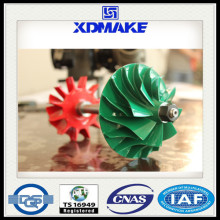 Turbo charger rotor shaft assembly