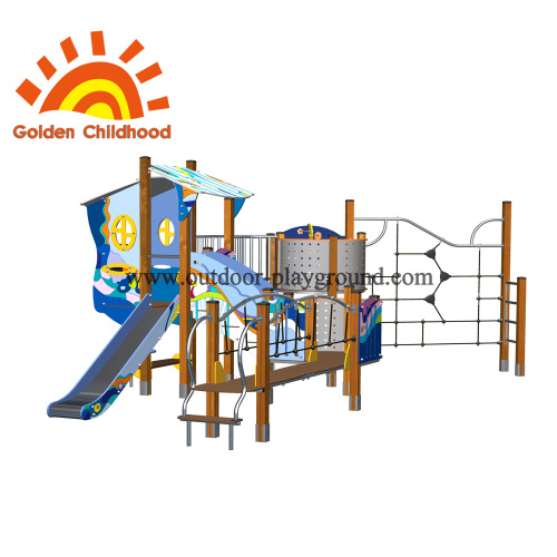 Çocuklar için Playhouse Backyard Açık Oyun Ekipmanları