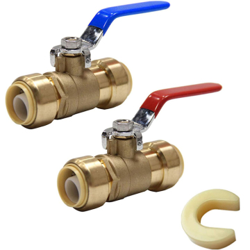 Lead-free Brass Sharkbite Fitting Push Fit Sanitary Ball Valve Connector