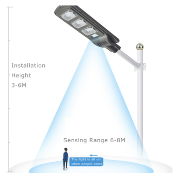 5 años de garantía Farola solar integrada 100W