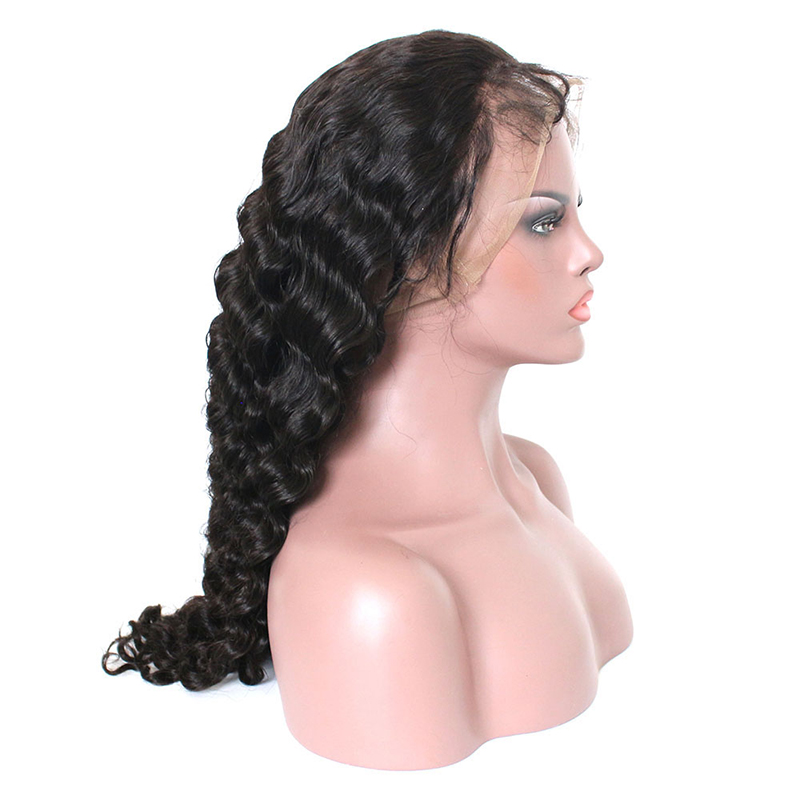 wholesale price virgin brazilian human hair wigs, loose deep wave human hair lace wigs,13*4 lace front human hair wigs
