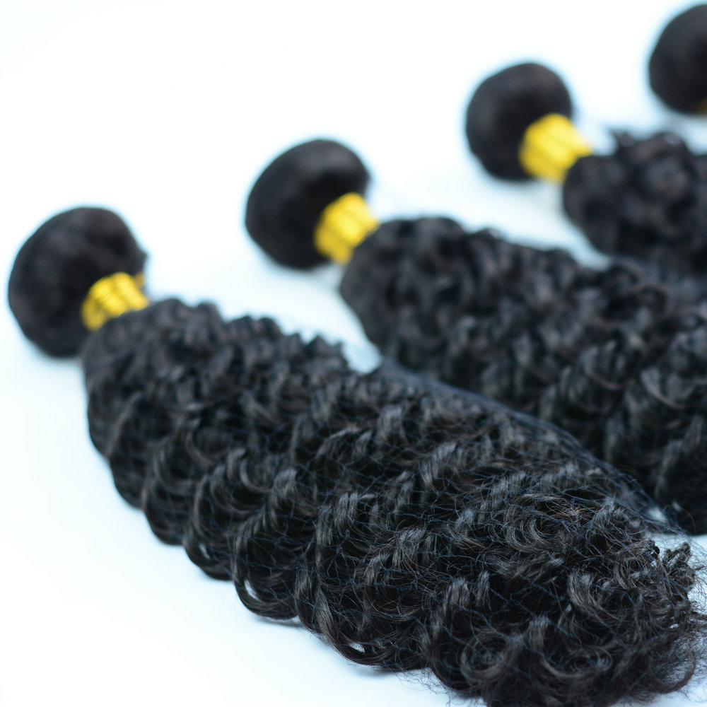 3 Bundles Deep Wave Hair Weaving  Natural Black Color synthetic Hair braid 300 g Each Set