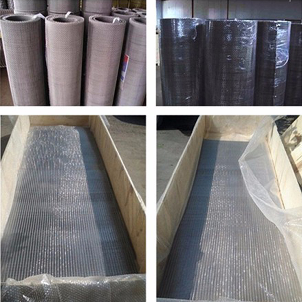 logam besi tahan karat crimped mesh stainless iron plain crimped mesh