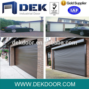 insulated roller door in large double width opening
