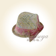 2015 New style straw hat and Bowknot of children's hat of copisoya c15144