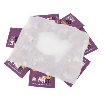 Lingettes en bambou pour animaux de compagnie pour le nettoyage en profondeur des chiens