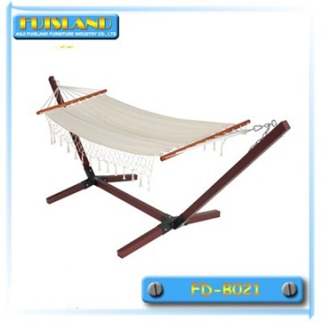 Outdoor wooden hammock bed/outdoor hanging bed