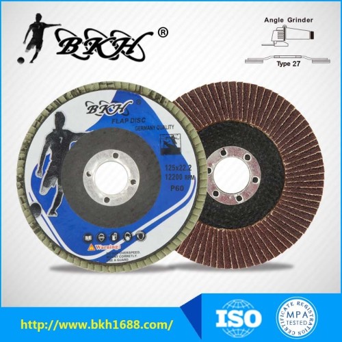 5" 125x22mm abrasive Aluminum oxide Flap Disc