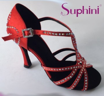 Suphini Rojo Zapatos de baile latino