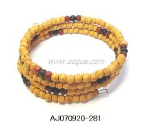colourful wood beads bangle