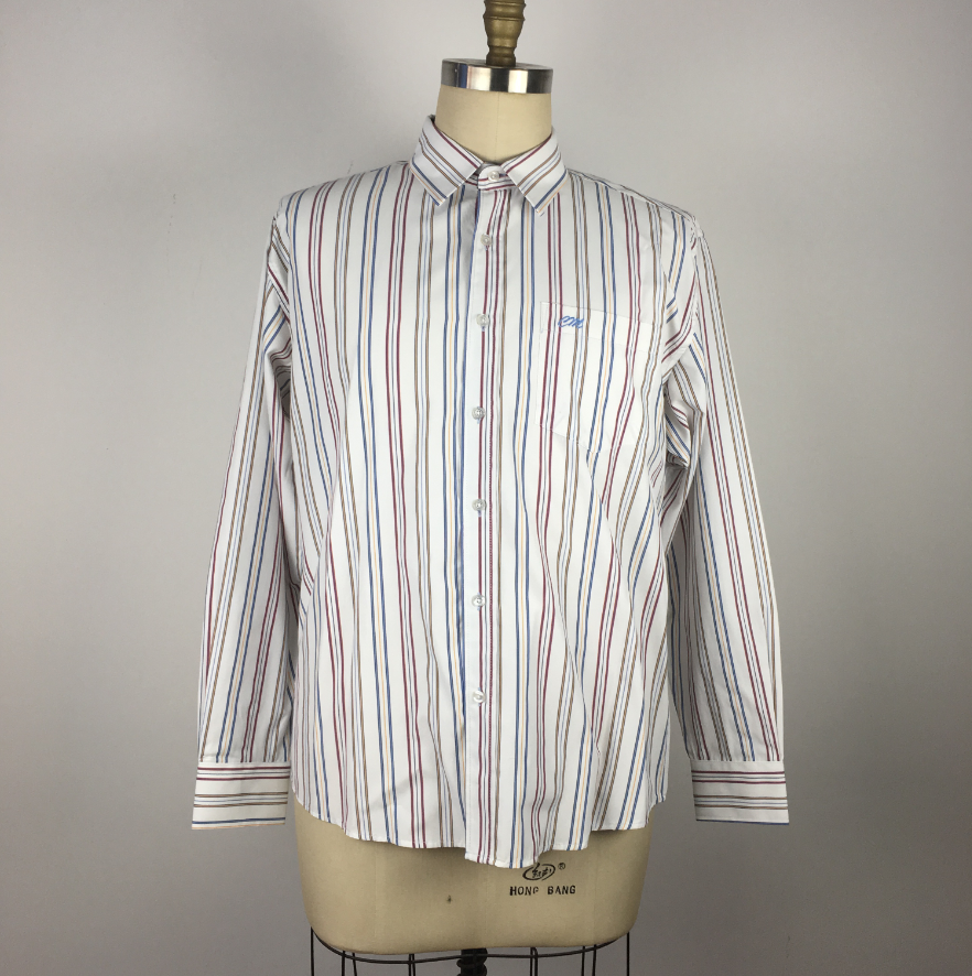 Striped Office Casual Long Sleeve reguläres Fit -Hemd