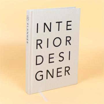 Custom A5 Linen Fabric Cover Journal with Logo