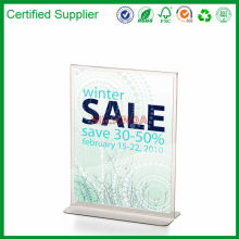 Officemate Upright Vertical Sign Holder, 8.5"x 11"Inches, Clear, 1 Holder