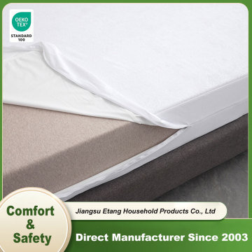 Waterproof Mattress Protector Bamboo Fiber Terry Fabric