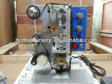 Ribbon coding machine