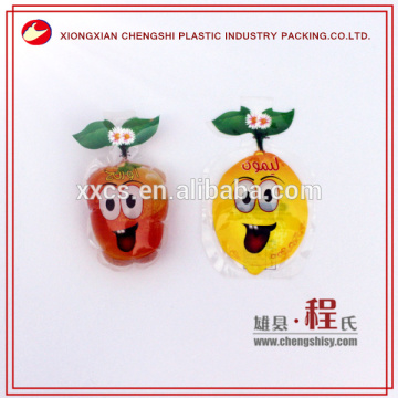 customizable plastic fruit shape drink pouch,soft drink plastic packaging bags