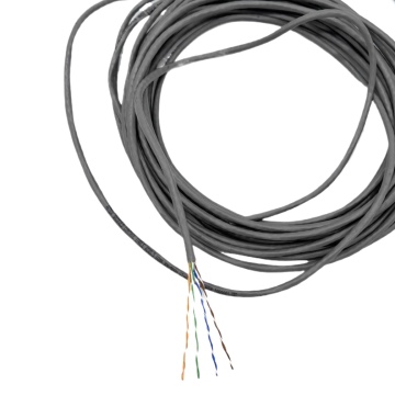 White CAT5e Shielded Anti-Interference Network Cable