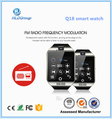 Q18 smart android 4.4 gsm wifi watch phone www.xxx.com wrist android smart watch phone oem