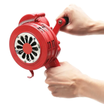 Portable Hand-Crank Air Raid Siren Aluminum Alloy Emergency Alarm