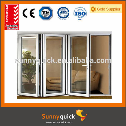 2014 hot sale balcony aluminium bi-fold door with latest design