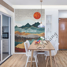 Rising Sun Glass Mosaic Art Tile Mural Tiles