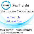 Porto di Shenzhen consolidamento LCL a Copenaghen