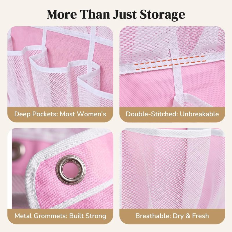 48-Pocket Over Door Mesh Shoe Organizer Rack