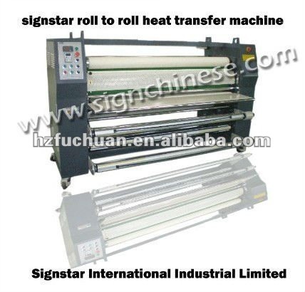 Sports uniform and flags making roll to roll transfer machine