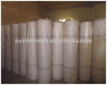 white plastic flat netting